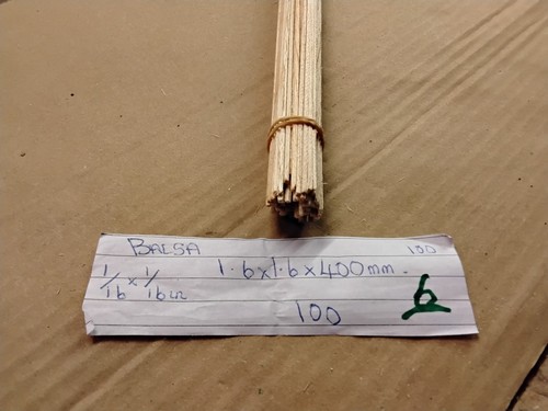 Balsa wood 6 - 1.6, x