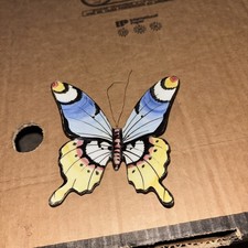 ceramic butterfly wall plaque