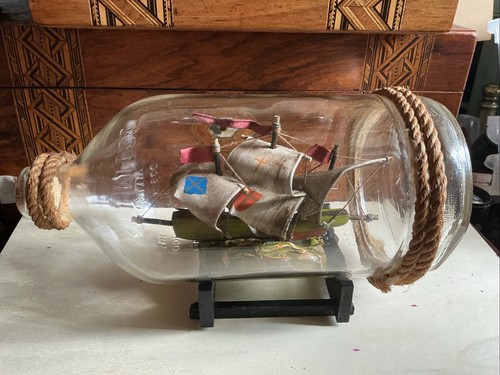Vintage ship bottle - ship, a