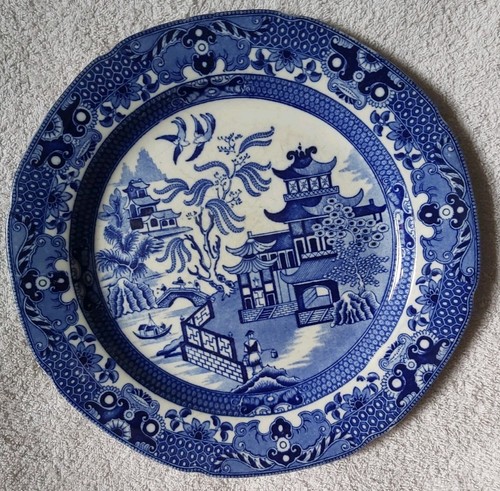 Burleigh ware willow pattern - willow,