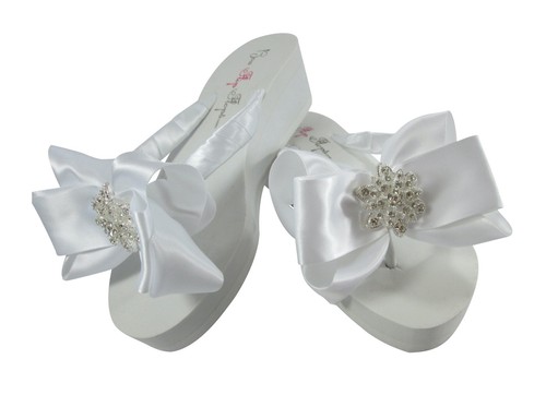 Flip flops with satin - flops,