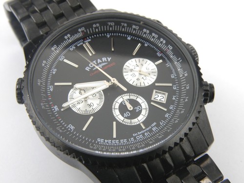 Gents rotary gb03778 black - rotary, gb03778/04