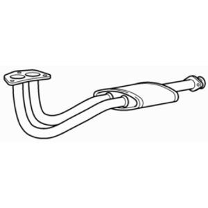 Front exhaust pipe silencer - exhaust,