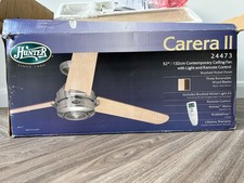 Hunter Carera II 52in ceiling fan with light remote control