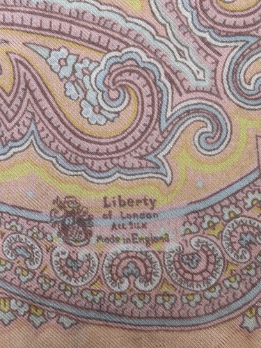 Liberty silk scarf - scarf, vintage
