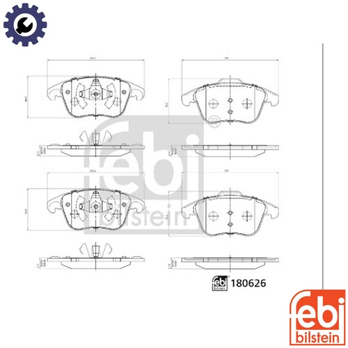 Brake pad set disc - brake,