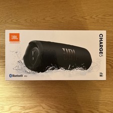 JBL Charge 5 Portable Bluetooth Speaker Black Waterproof Sound NEW SEALED