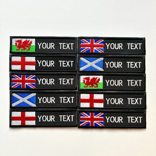 Personalised embroidered flag - personalised,