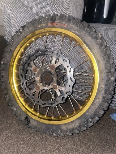 Pit bike front wheel gold - pit,