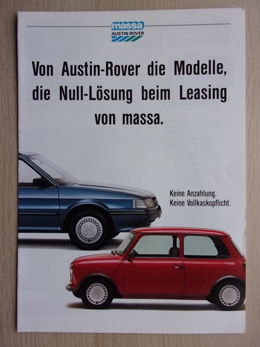 Austin rover orig 1987 german - austin,