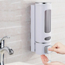 Soap Dispenser Wall Mounted Liquid Bathroom Hand Soap Shower Gel Shampoo 400ml