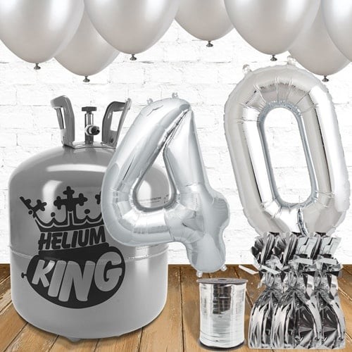 40th birthday helium - 40th, gas