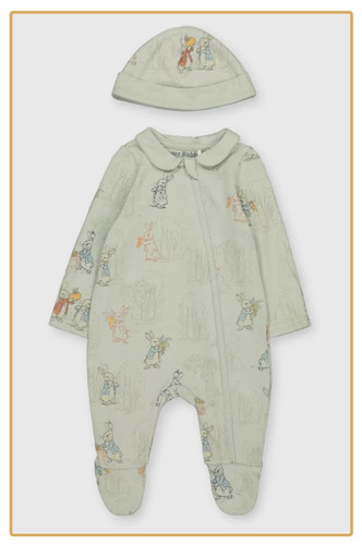 Baby boys peter rabbit green - baby,