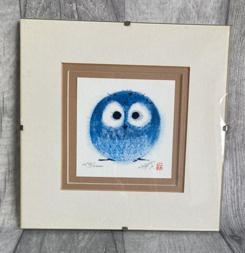 Chinese owl watercolour - owl,