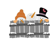 Snowman Fence Metal Cutting