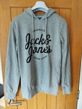 Men's Jack Jones Hoodie Size M Grey (((BRAND NEW)))