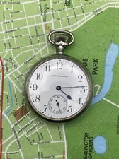 Metal New England Duplex Pocket Watch, montre