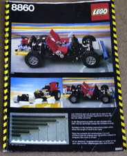 LEGO 8860 -TECHNIC Car Chassis INSTRUCTIONS Manual Booklet- 1980s