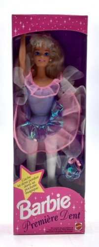 1994 lila toothfairy barbie - lila,