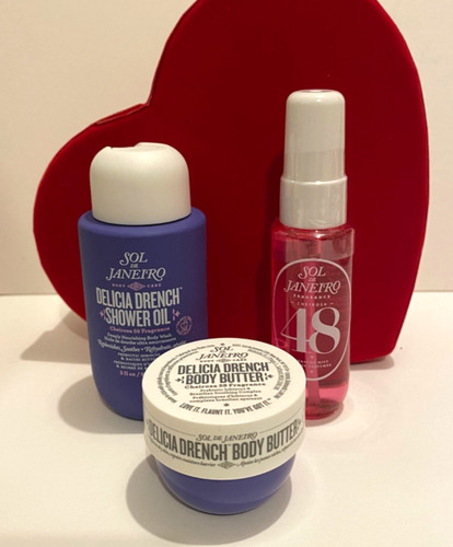 Valentines gift set - heart, box
