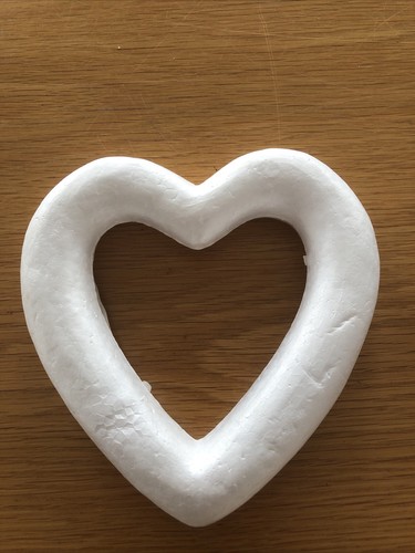 Heart shaped diy white foam - heart,