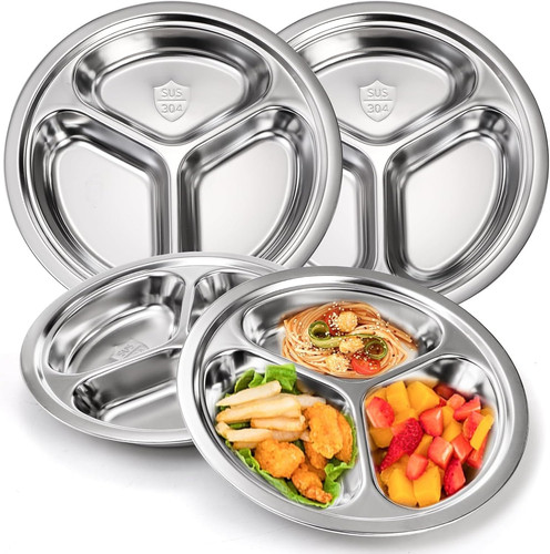 Set stainless steel round - 4,