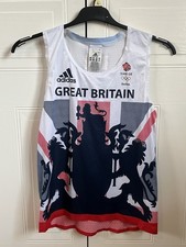 Adidas 2016 Athletes Issued Olympics Team GB Vest Top Womens Size 12