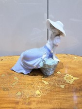 Lladro NAO Girl Sitting On