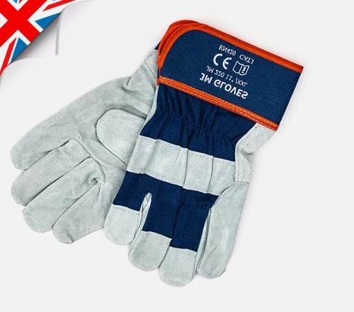 Safety work gloves leather - work,
