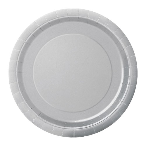 Paper party plates round - round, solid