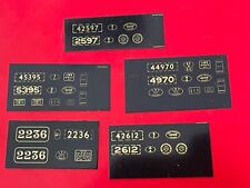 O GAUGE NUMBER PLATES