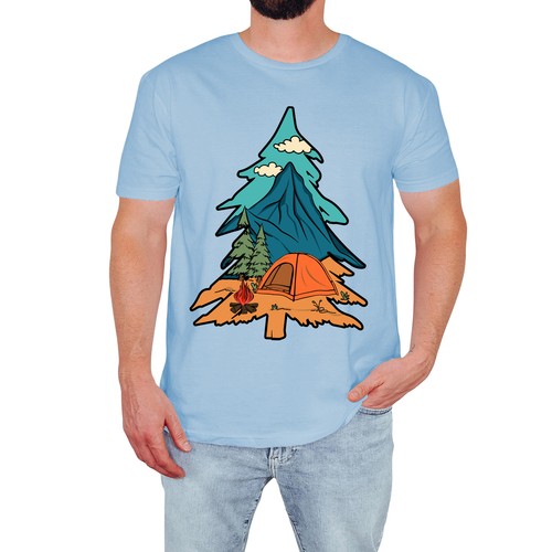 Camping adventure mens shirt - camping,