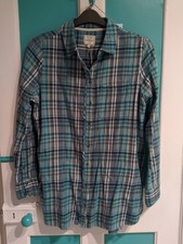 Fat Face Jane Check Longline Shirt - 14