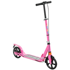 AIYAPLAY Kids Scooter, Foldable Kick Scooter w/ Adjustable Handlebar, Pink