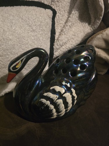 Vintage swan posy vase - vase, used