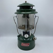 1974 Coleman 220H Vintage Green Lantern Storm Lamp Camping Hunting USA UNTESTED