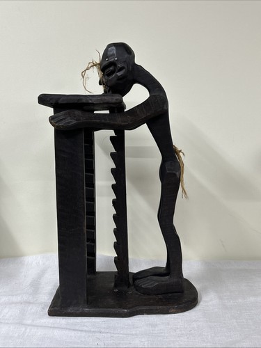 African tribal art rack - art, cd
