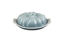 Le Creuset Stoneware Pumpkin Butter Dish Halloween Sea Salt Color Stoneware New