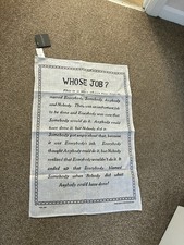 Who’s Job Is It Tea towel