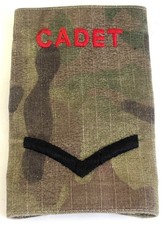 British Military Issue Cadet Lance Corporal MTP Camouflage Rank Slide