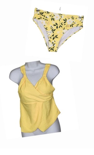 Nwt beachsissi yellow tankini - nwt,