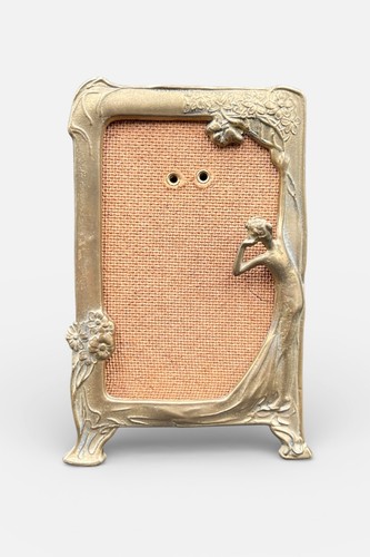 Art nouveau brass picture - art,