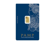 PAMP 1 Gram Gold Bar Minted