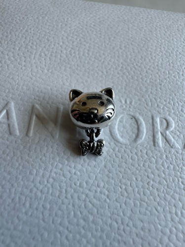 Pandora silver pet cat with - pandora,