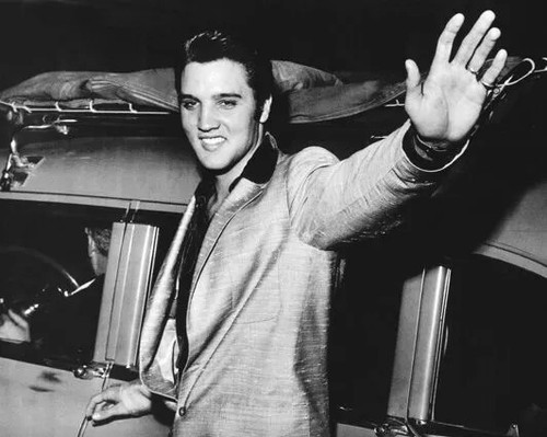 Elvis presley waving - elvis, hand