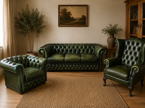 Vintage green leather - vintage,