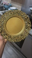 Gold charger plates set 24 - charger,