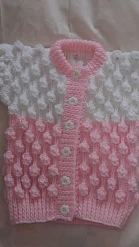 Hand knitted cardigan - hand,