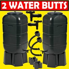 2 Rainsaver Garden Water Butts