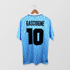 Hot Lazio Retro 1991/92 Home Shirt Jersey Gascoigne #10 Inzaghi #21 Blue 